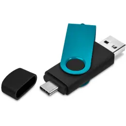 Shuffle Gyro Black Flash Drive Turquoise